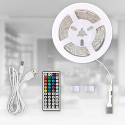 B.k.licht 5M Rgb Led Strip Light Tape Usb Remote Control Colour Changing Tv Gaming - thumbnail 8