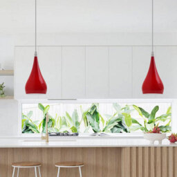 Ledsone Modern Industrial Teardrop Hanging Ceiling Light Red Pendant Lamp, Eyeball Design Modern Light Shades E27 Lamp Red - thumbnail 8