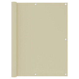 Berkfield Balcony Screen Cream 120X500 Cm Oxford Fabric