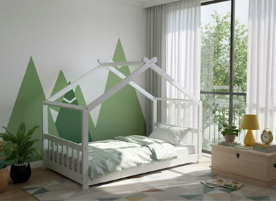 Kidsaw Jinsen Standard Single Cottage Bed White - image 1