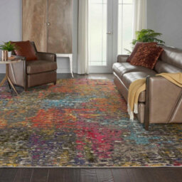 Sunset Graphic Abstract Modern Rug For Living Room Bedroom And Dining Room-66Cm X 114Cm - thumbnail 2