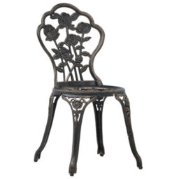 Berkfield Bistro Chairs 2 Pcs Bronze Cast Aluminium - thumbnail 2