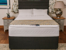 Divan Base Direct Sophia Briar-Rose Elara 1000 Pocket Sprung Natural Latex Divan Bed Set 2Ft6 Small Single 2 Drawers Side - Naples Slate - thumbnail 3