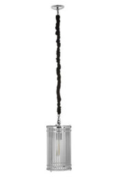 Orsina Calvin Pendant Light, Silver, Synthethic, Metal, - thumbnail 1