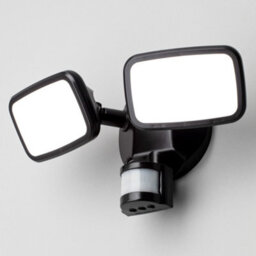 Litecraft Alma Black 2 Lamp Outdoor Wall Light With Pir Sensor - thumbnail 3