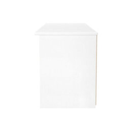 Trent Wide Open Tv Unit In Dusk Grey & White Matt (Ready Assembled) - thumbnail 2