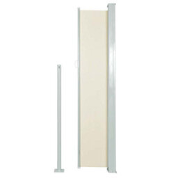 Walplus Retractable Side Awning Garden Sun Shade Canopy Gazebo For Back Door, Porch, Patio 160 X 500 Cm Cream - thumbnail 3