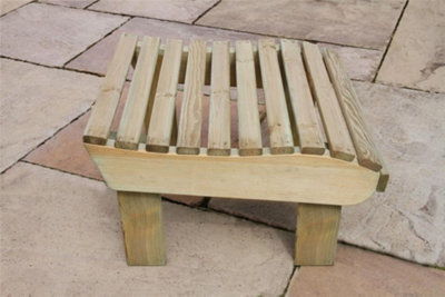 Wooden Garden Foot Stool Lily Relax Foot Stool By Zest Outdoor Living - image 1