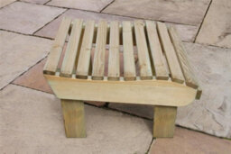 Wooden Garden Foot Stool Lily Relax Foot Stool By Zest Outdoor Living - thumbnail 1