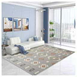 Ameha Modern Printed Rug Bedroom Living Room Area Carpet Non Slip Dining Room Rug (Nova, 120X170 Cm) - thumbnail 2