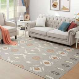 Ameha Modern Printed Rug Bedroom Living Room Area Carpet Non Slip Dining Room Rug (Nova, 120X170 Cm) - thumbnail 4