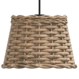 Walplus Ceiling Lamp Shade Brown 20X15 Cm Wicker - thumbnail 4