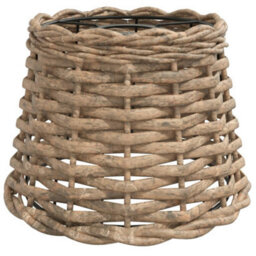 Walplus Ceiling Lamp Shade Brown 20X15 Cm Wicker - thumbnail 2