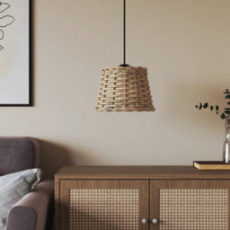 Walplus Ceiling Lamp Shade Brown 20X15 Cm Wicker - thumbnail 3