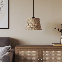 Walplus Ceiling Lamp Shade Brown 20X15 Cm Wicker - thumbnail 1