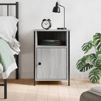 Berkfield Bedside Cabinet Grey Sonoma 40X42X60 Cm Engineered Wood - image 1