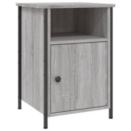 Berkfield Bedside Cabinet Grey Sonoma 40X42X60 Cm Engineered Wood - thumbnail 2