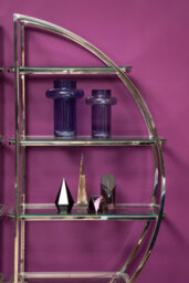 Orsina Cabrina Large Blue Glass Vase - thumbnail 4