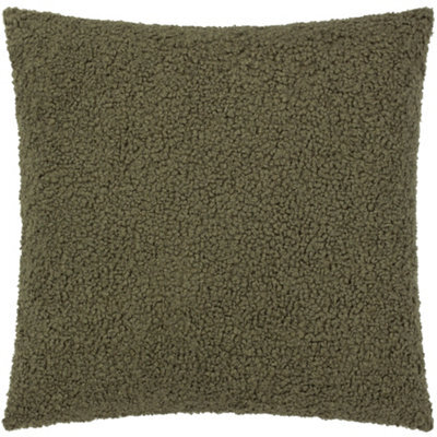 Yard Cabu Chunky Boucle Polyester Filled Cushion, Khaki, 55 X 55Cm - image 1