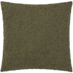 Yard Cabu Chunky Boucle Polyester Filled Cushion, Khaki, 55 X 55Cm - thumbnail 1