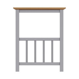Fwstyle Oak Grey Magazine Rack Ready Assembled - thumbnail 3