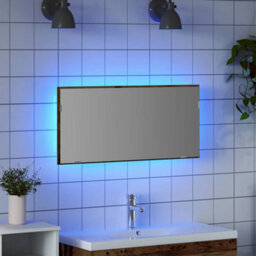 Walplus Bathroom Mirror Old Wood 80 X 8.5 X 37 Cm Engineered Wood - thumbnail 4