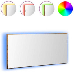 Walplus Bathroom Mirror Old Wood 80 X 8.5 X 37 Cm Engineered Wood - thumbnail 3