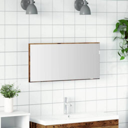 Walplus Bathroom Mirror Old Wood 80 X 8.5 X 37 Cm Engineered Wood - thumbnail 1