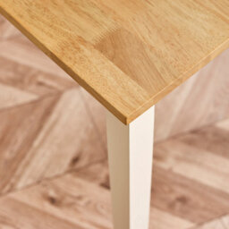 Furniturebox Salcombe Extending Rectangular Wooden Table With 2 Whitby Chairs & 1 Small Bench - thumbnail 5