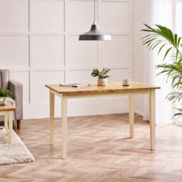 Furniturebox Salcombe Extending Rectangular Wooden Table With 2 Whitby Chairs & 1 Small Bench - thumbnail 6