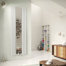 Ximax Fortuna Mirror Form1859W White Vertical 2387Btu Radiator, (W)590mm X (H)1800mm - thumbnail 1