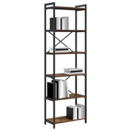 Berkfield Bookcase Smoked Oak 60 X 30 X 188 Cm Engineered Wood - thumbnail 3