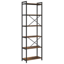 Berkfield Bookcase Smoked Oak 60 X 30 X 188 Cm Engineered Wood - thumbnail 7