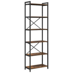 Berkfield Bookcase Smoked Oak 60 X 30 X 188 Cm Engineered Wood - thumbnail 2