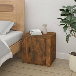 Berkfield Elegant Bedside Cabinets 2 Pcs Smoked Oak 50X39X47 Cm - thumbnail 3