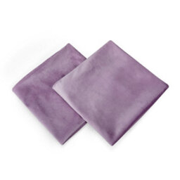 Deconovo Set Of 2 Velvet Cushion Covers 50 X 50 Cm Light Purple Decorative Cushion Cover - thumbnail 2
