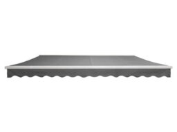 Introll Int400 - Half Cassette Retractable Garden Patio Awnings Manual, White Frame - Grey Fabric - 3.5M X 3M - thumbnail 3