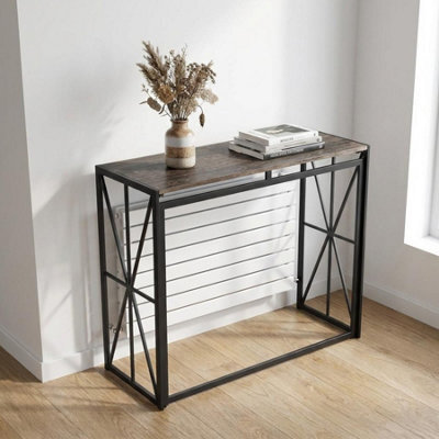 Garden Greatness Rustic Wooden Top Console Table - image 1