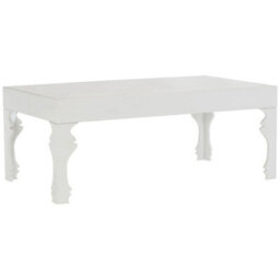 Orsina High Gloss White Coffee Table, White Wood Coffee Table, Rectangular Coffee Table, Stylish Coffee Table - thumbnail 2