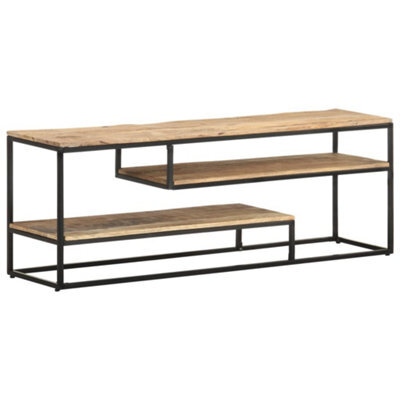 Berkfield Tv Cabinet 130X30X45 Cm Rough Mango Wood - image 1