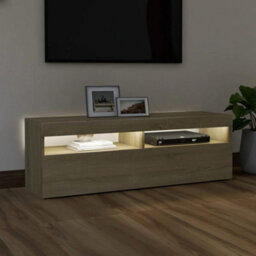 Berkfield Tv Cabinet With Led Lights Sonoma Oak 120X35X40 Cm - thumbnail 3
