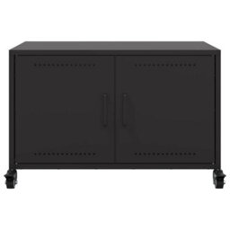 Berkfield Tv Cabinet Black 68X39X43.5 Cm Steel - thumbnail 6