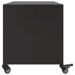 Berkfield Tv Cabinet Black 68X39X43.5 Cm Steel - thumbnail 7