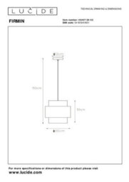 Lucide Firmin Ceiling Pendant Light 300 mm - thumbnail 9
