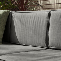 Furniturebox Orlando Grey Rattan Garden Sofa Modular Outdoor Patio Couch Seating - Table & 6 Chairs Garden Corner Sofa Set +Cover - thumbnail 5