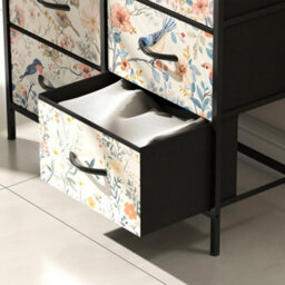 Wyld Haus Tonona 6-Drawer White Fabric Storage Chest - Slim Contemporary Dresser 79W X 29D X 85H Cm - thumbnail 9