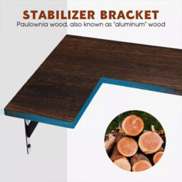 4 Piece Home Corner Floating Shelves Wall Mounted Storage Wooden Display Shelf - thumbnail 5