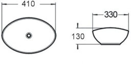 Affine 600mm Bathroom Vanity Unit Countertop Wash Basin Sink Oval Floor Standing Grey - thumbnail 9