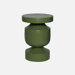Sweeek - Metal Side Table Khaki 30.5X30.5X43.5 Cm - Alma - thumbnail 3