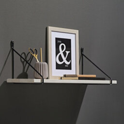 RB UK Shelf Depot White Pine Solid Wood Shelf Kit With Hanging Brackets (L)800mm (D)200mm, Pack Of 2 - thumbnail 1